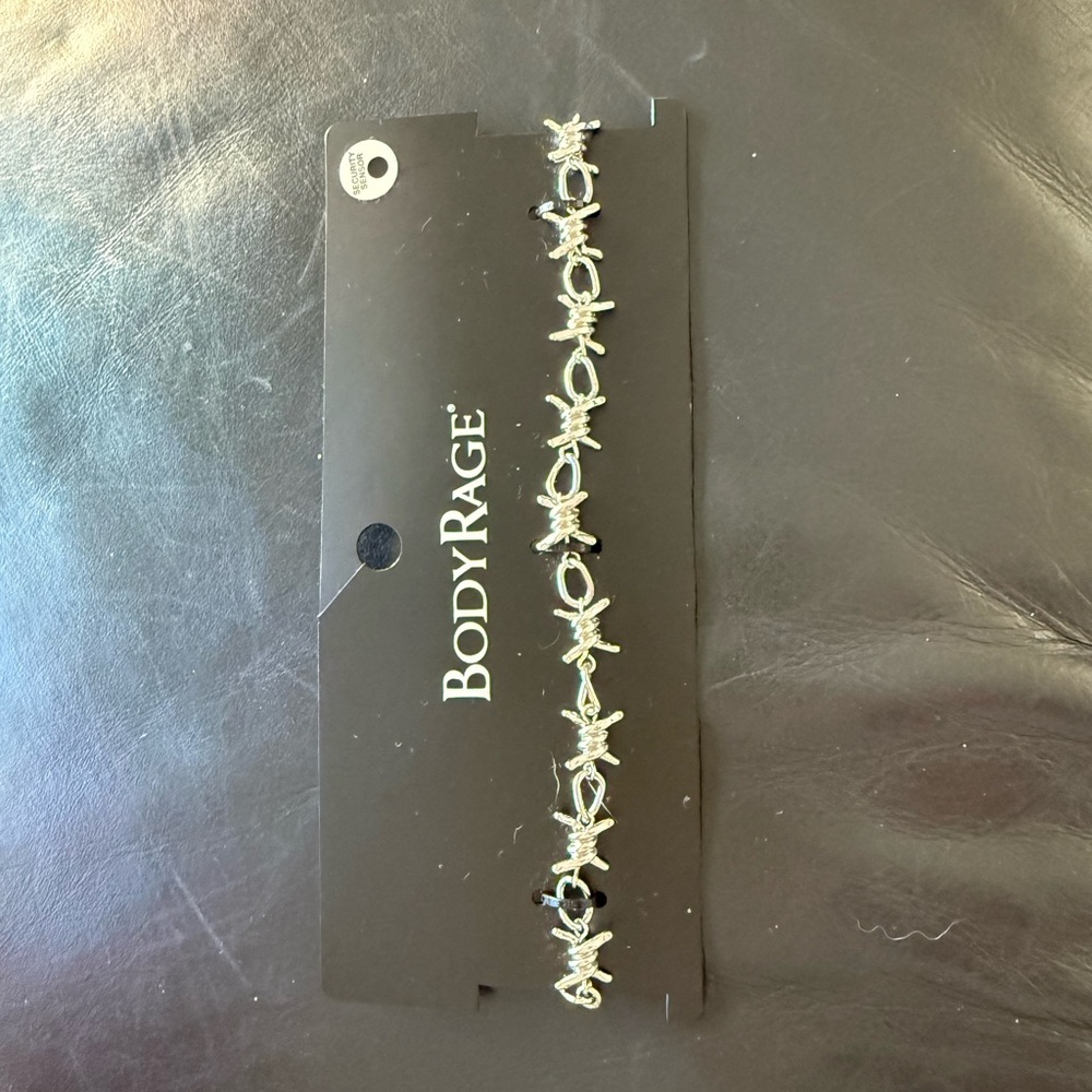 Body Rage Silver Star Charm Bracelet